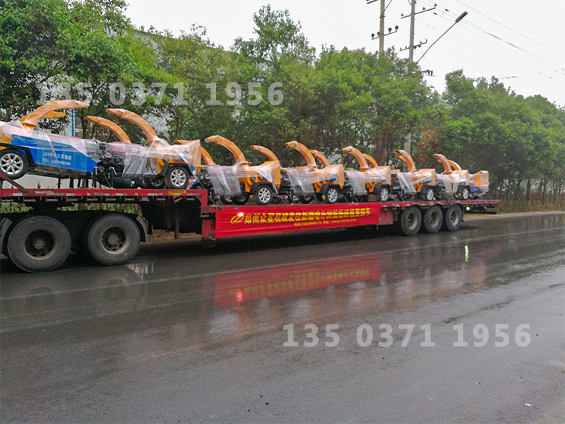 松原市樹枝削片粉碎機